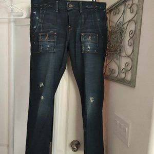 LUCKY BRAND WOMENS JEANS ANKLE CROP SZ 12X31